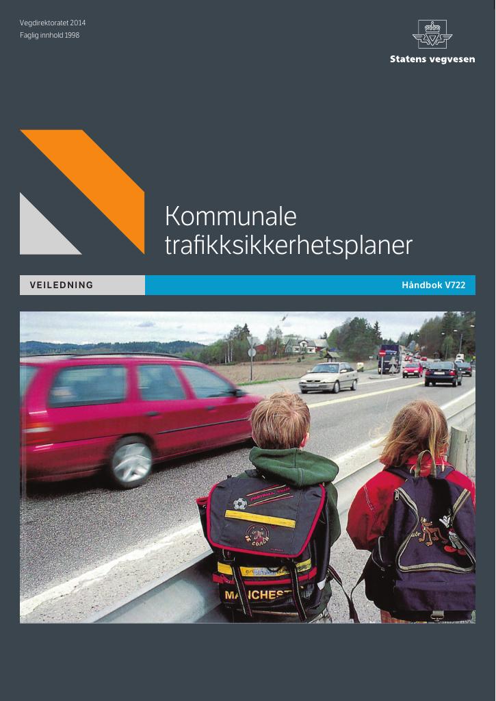 Forsiden av dokumentet V722 Kommunale trafikksikkerhetsplaner