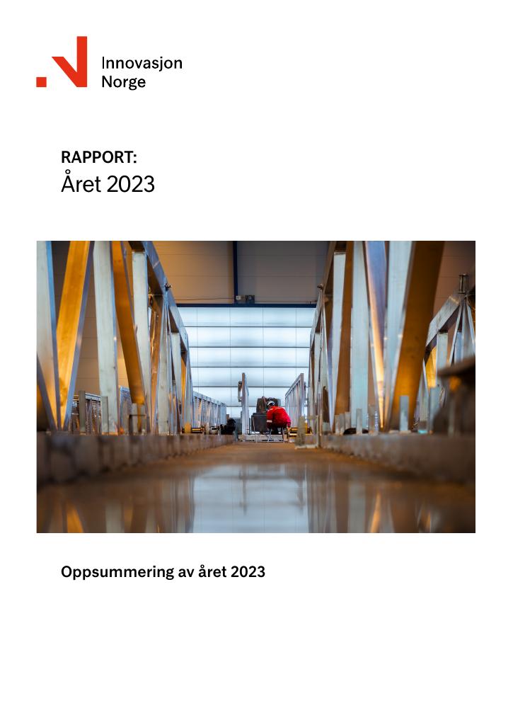 Forsiden av dokumentet Årsrapport Innovasjon Norge 2023