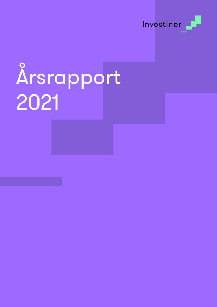 Forsiden av dokumentet Årsrapport Investinor 2021