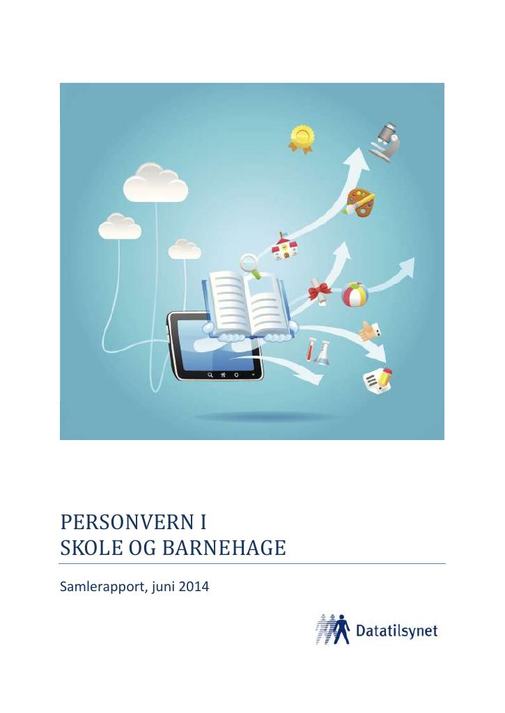 Forsiden av dokumentet Personvern i skole og barnehage