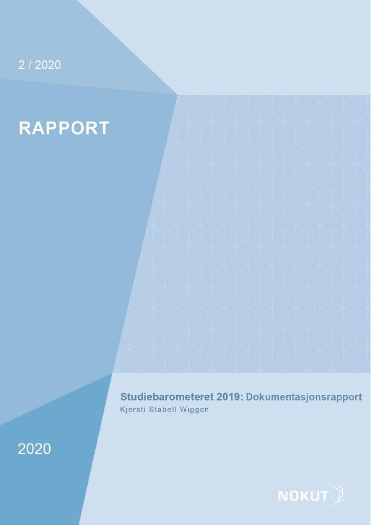 Forsiden av dokumentet Studiebarometeret 2019: Dokumentasjonsrapport