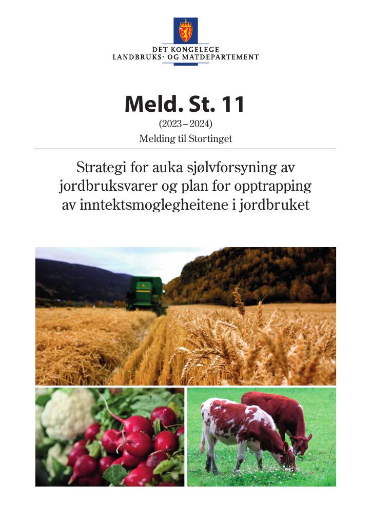 Forsiden av dokumentet Meld. St. 11 (2023–2024)