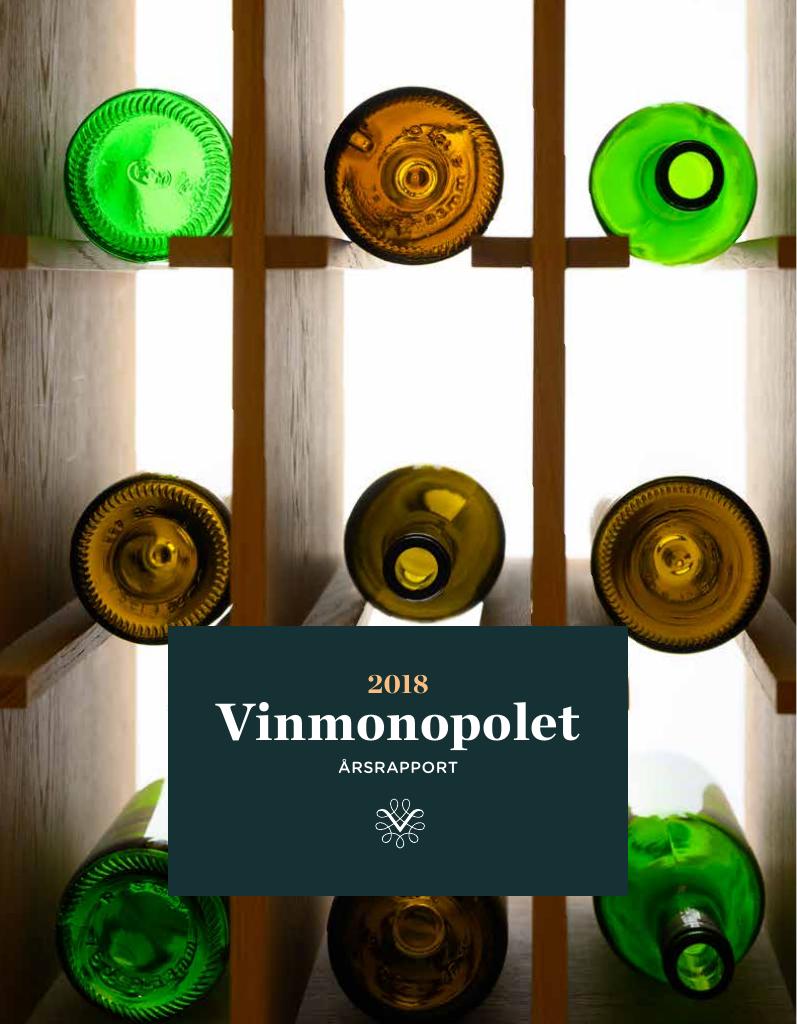 Forsiden av dokumentet Årsrapport Vinmonopolet 2018