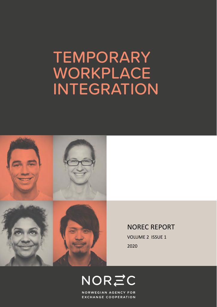 Forsiden av dokumentet Temporary workplace integration