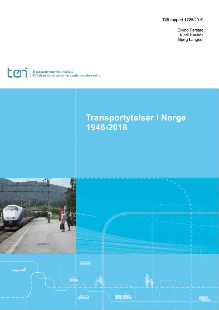 Forsiden av dokumentet Transportytelser i Norge 1946–2018