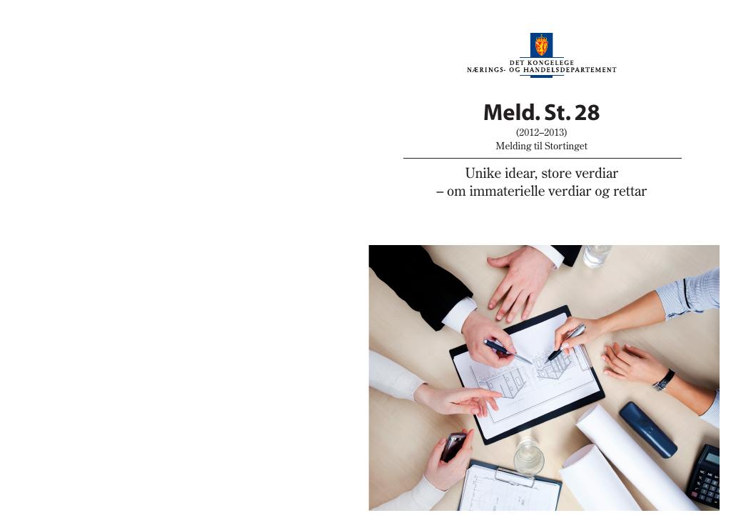 Forsiden av dokumentet Meld. St. 28 (2012-2013)