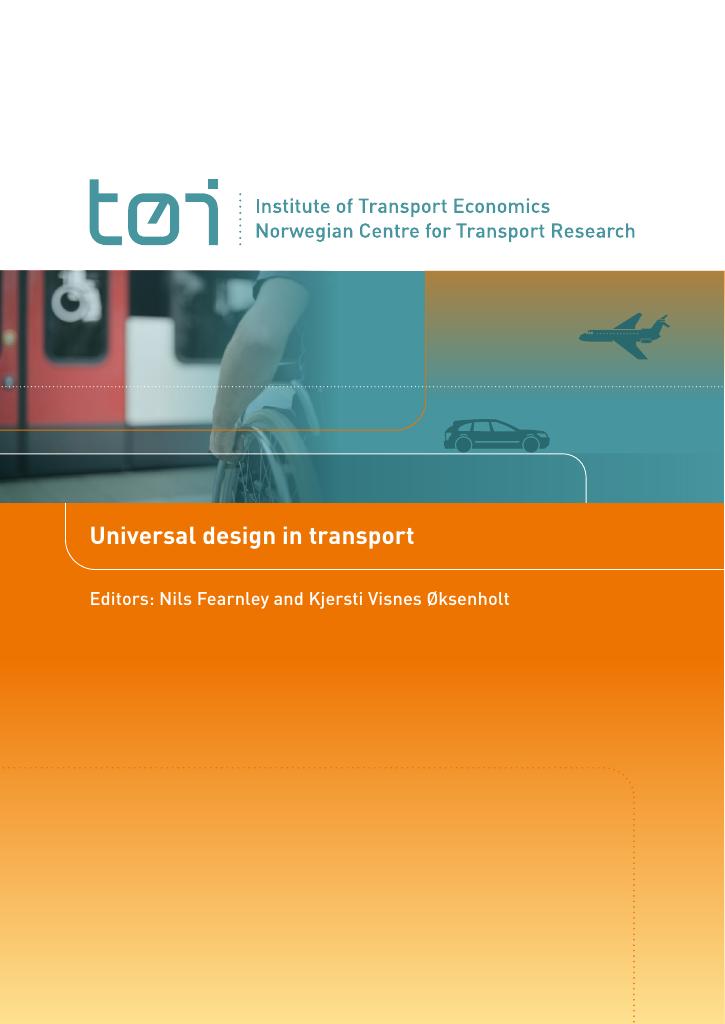 Forsiden av dokumentet Universal design in transport