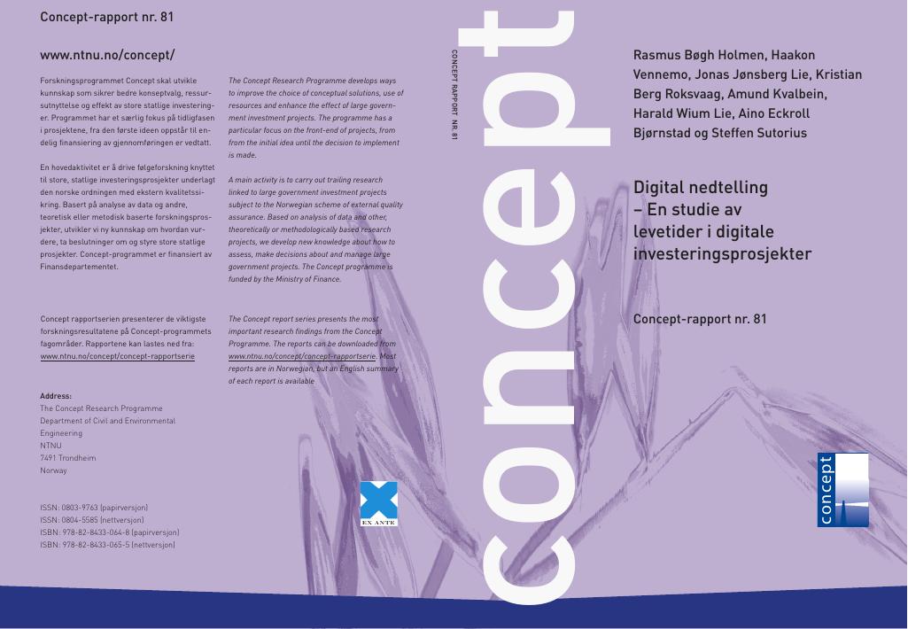 Forsiden av dokumentet Digital nedtelling