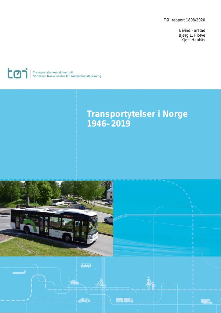 Forsiden av dokumentet Transportytelser i Norge 1946–2019