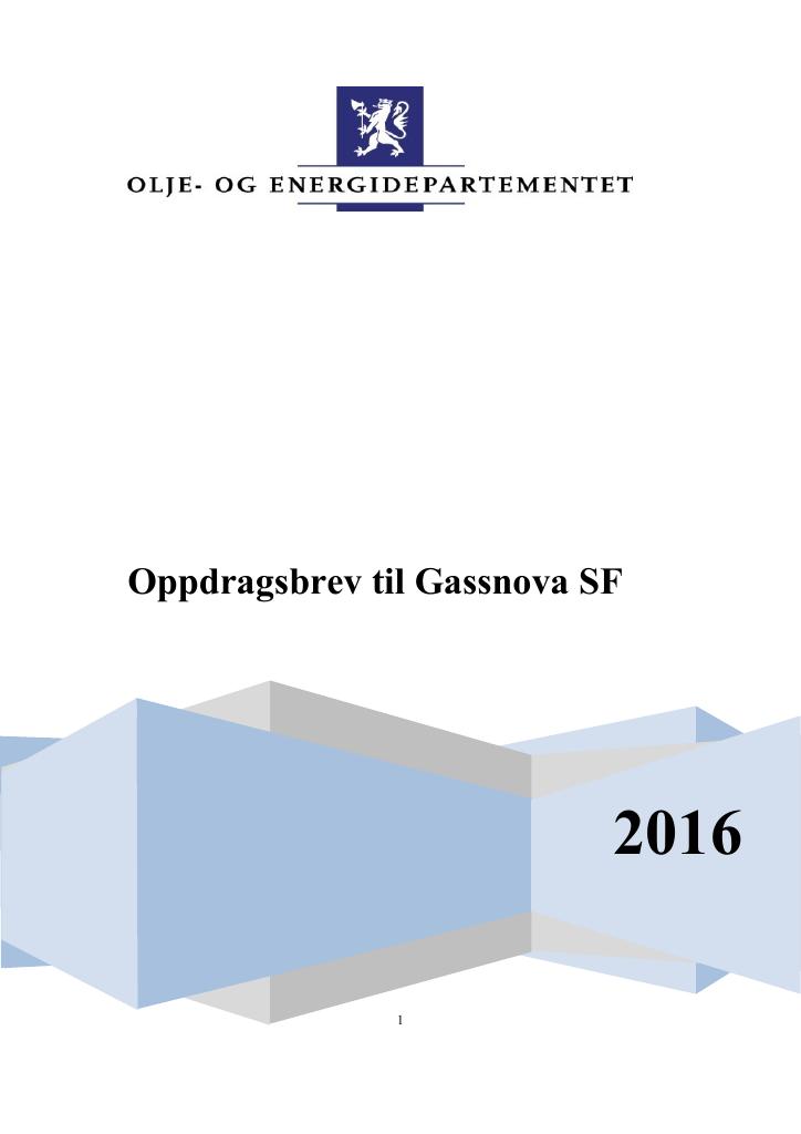 Forsiden av dokumentet Oppdragsbrev 
