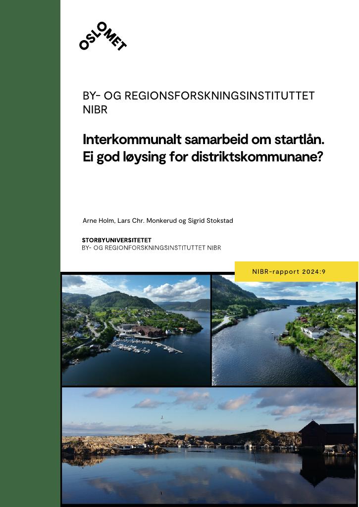 Forsiden av dokumentet Interkommunalt samarbeid om startlån