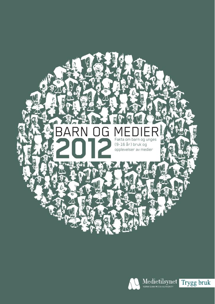 Forsiden av dokumentet Barn og medier 2012