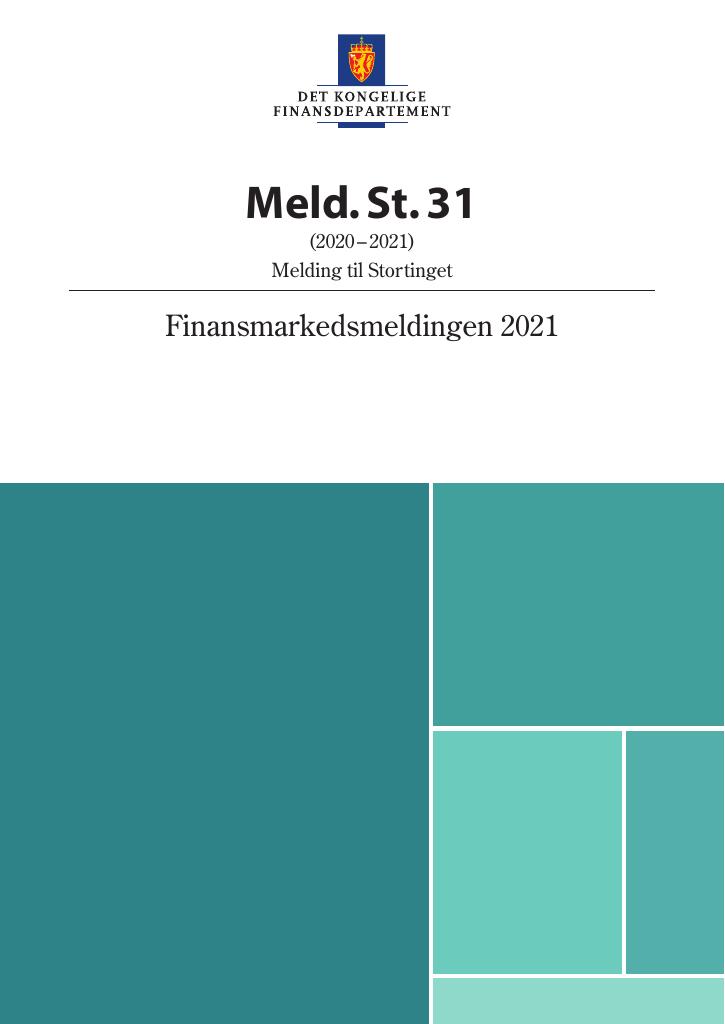 Forsiden av dokumentet Meld. St. 31 (2020–2021)