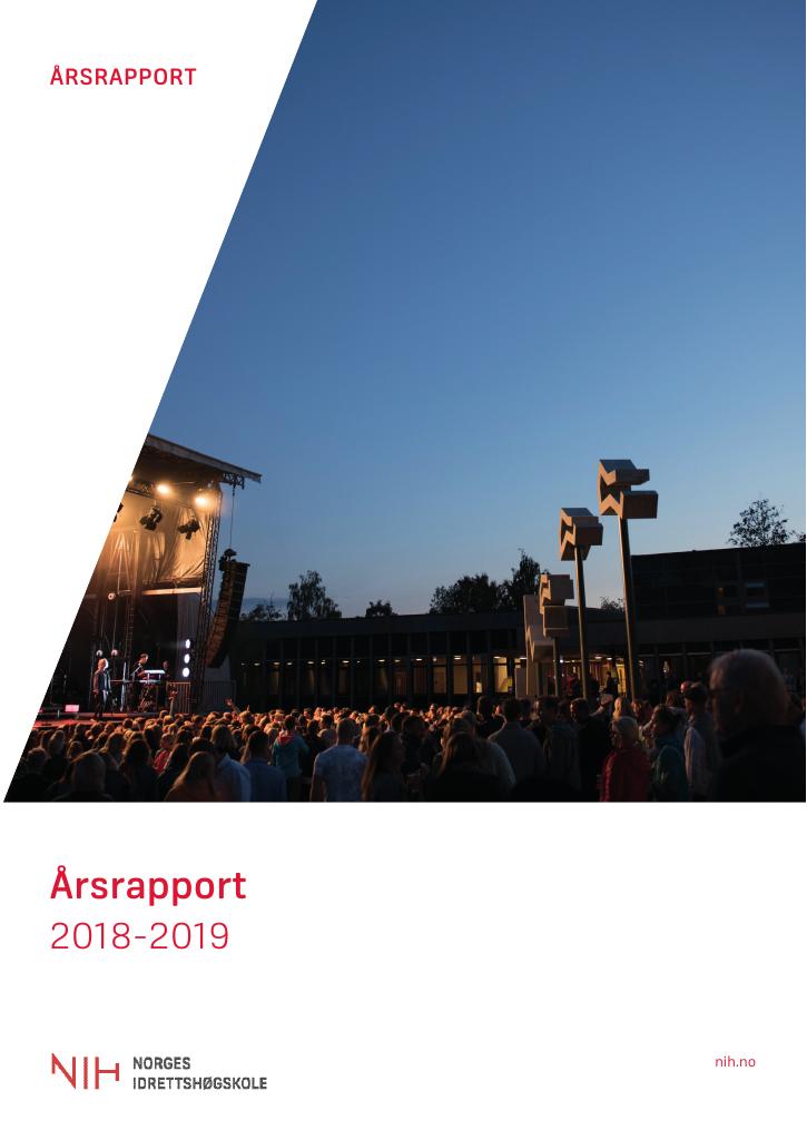 Forsiden av dokumentet Årsrapport Norges idrettshøgskole 2018