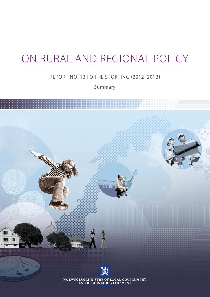 Forsiden av dokumentet On rural and regional policy