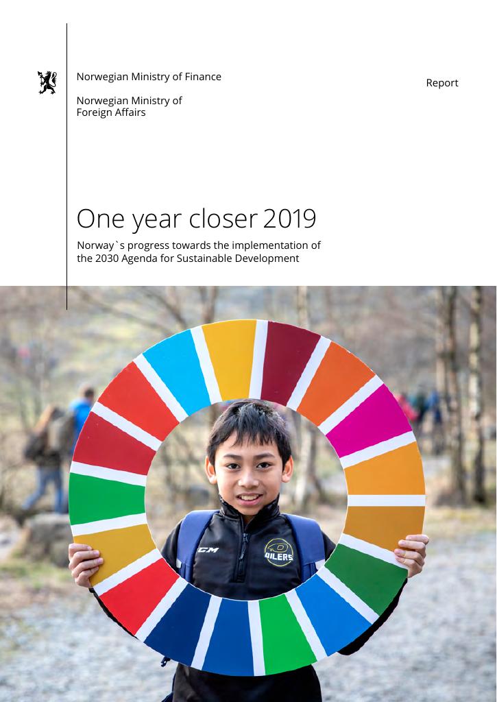 Forsiden av dokumentet One year closer 2019
