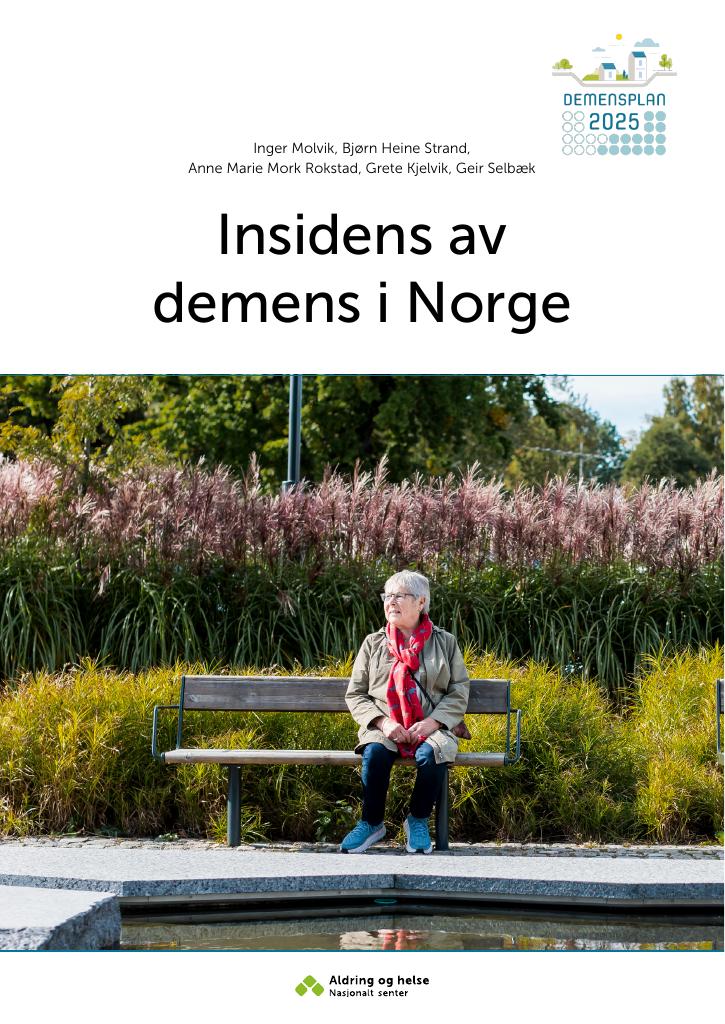 Forsiden av dokumentet Insidens av demens i Norge