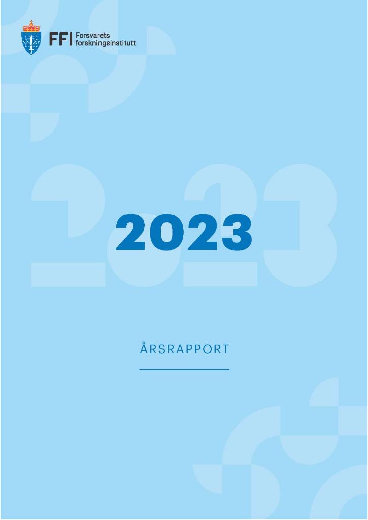 Forsiden av dokumentet Årsrapport Forsvarets forskningsinstitutt 2023