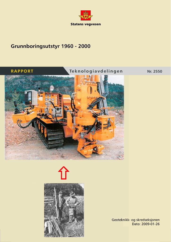 Forsiden av dokumentet Grunnboringsutstyr 1960-2000