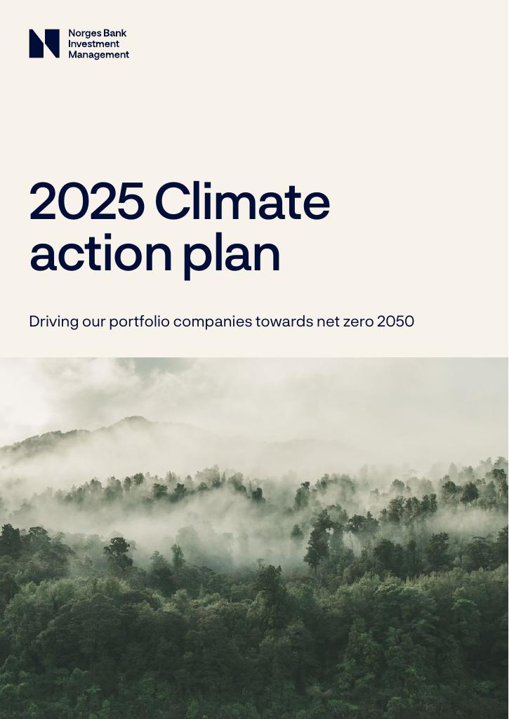 Forsiden av dokumentet 2025 Climate action plan
Driving our portfolio companies towards net zero 2050