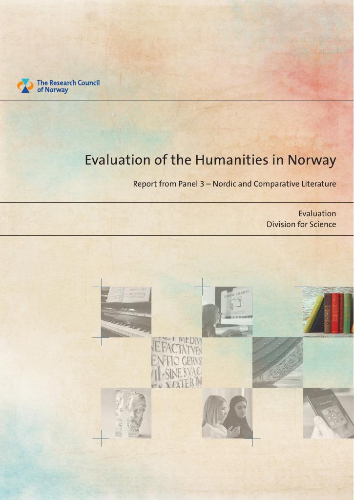 Forsiden av dokumentet Evaluation of the Humanities in Norway - Panel 3
