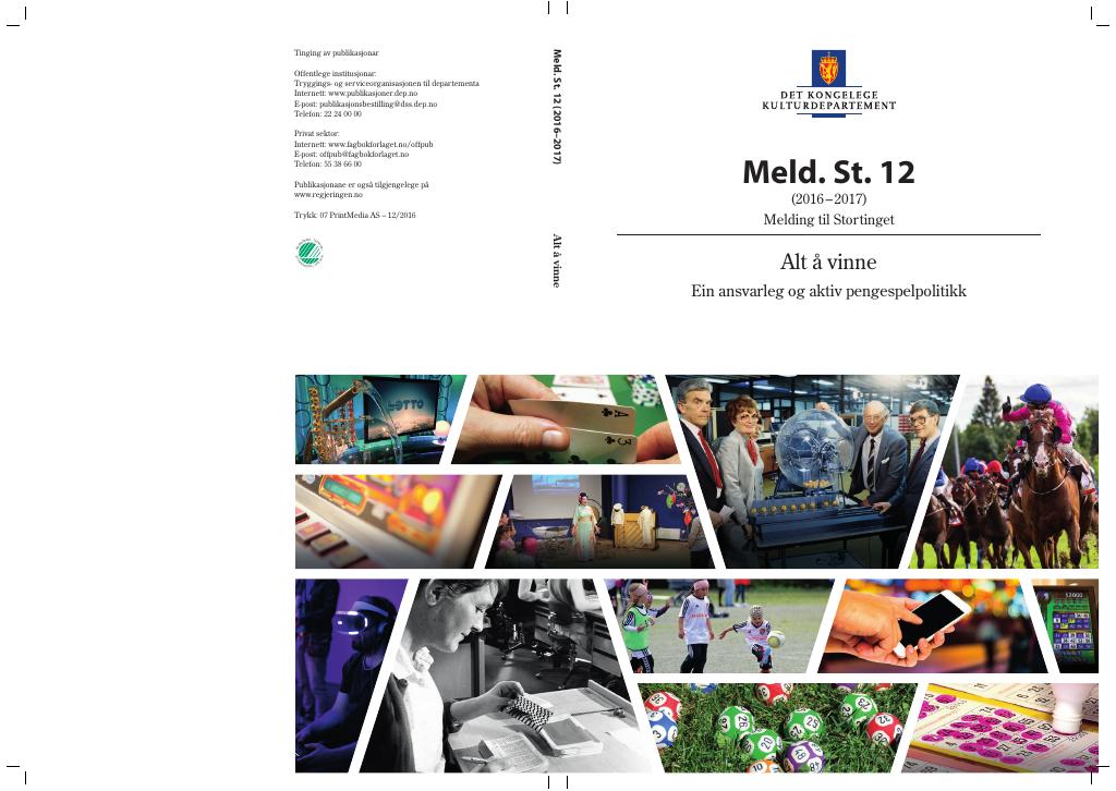 Forsiden av dokumentet Meld. St. 12 (2016–2017)