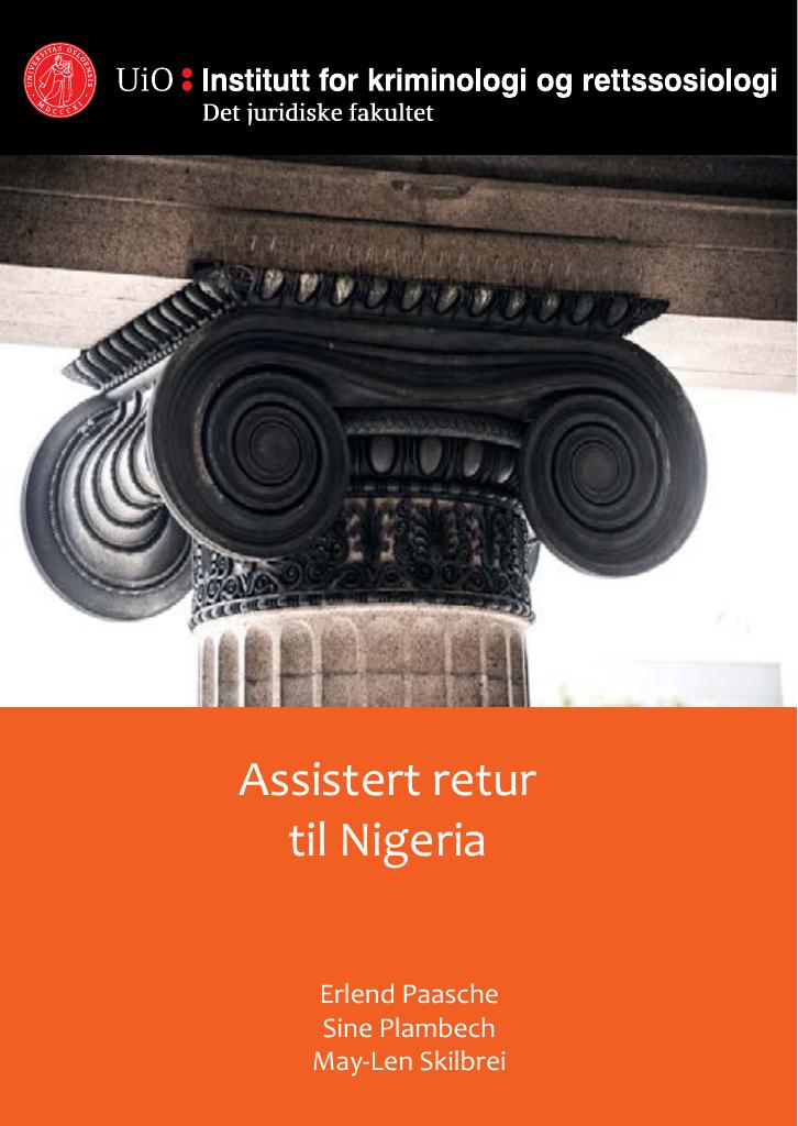 Forsiden av dokumentet Assistert retur til Nigeria