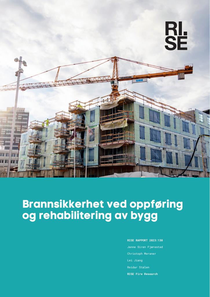 Forsiden av dokumentet Brannsikkerhet ved oppføring og rehabilitering av bygg