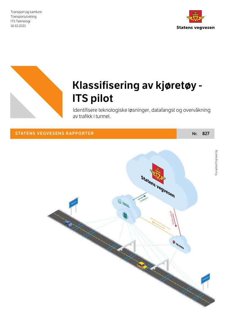 Forsiden av dokumentet Klassifisering av kjøretøy - ITS pilot