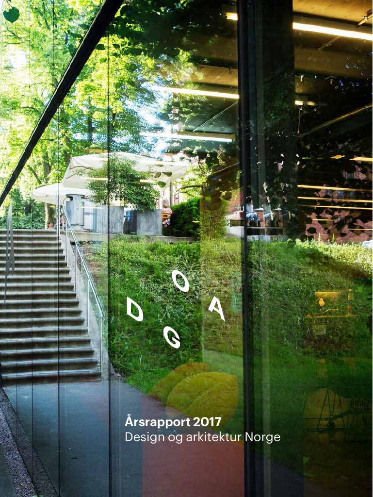 Forsiden av dokumentet Årsrapport Design og arkitektur Norge 2017
