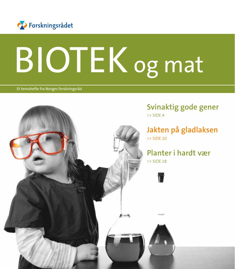 Forsiden av dokumentet Bioteknologi og mat