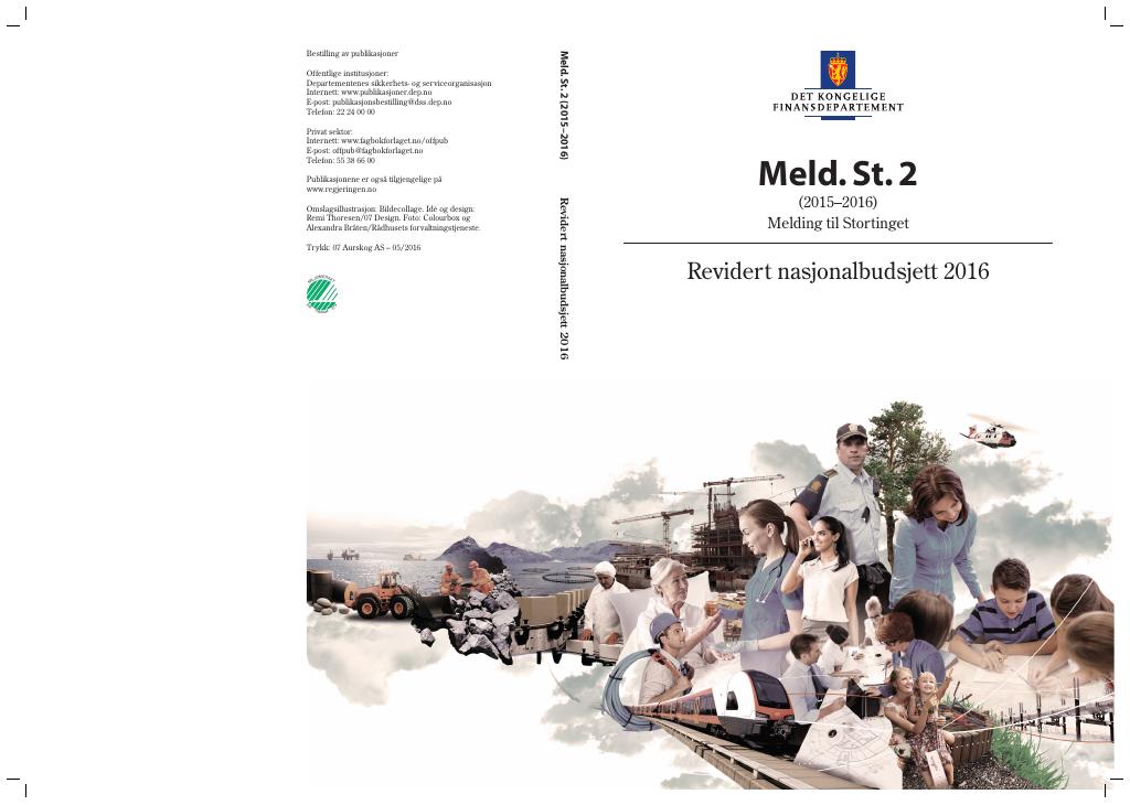 Forsiden av dokumentet Meld. St. 2 (2015–2016)