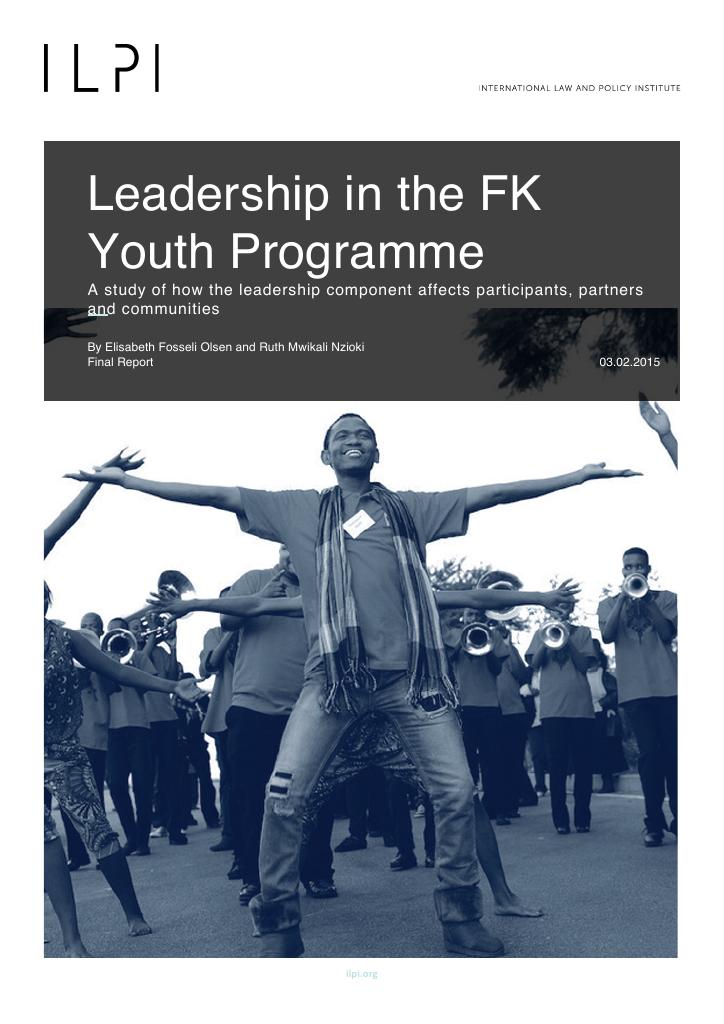 Forsiden av dokumentet Leadership in the FK Youth Programme