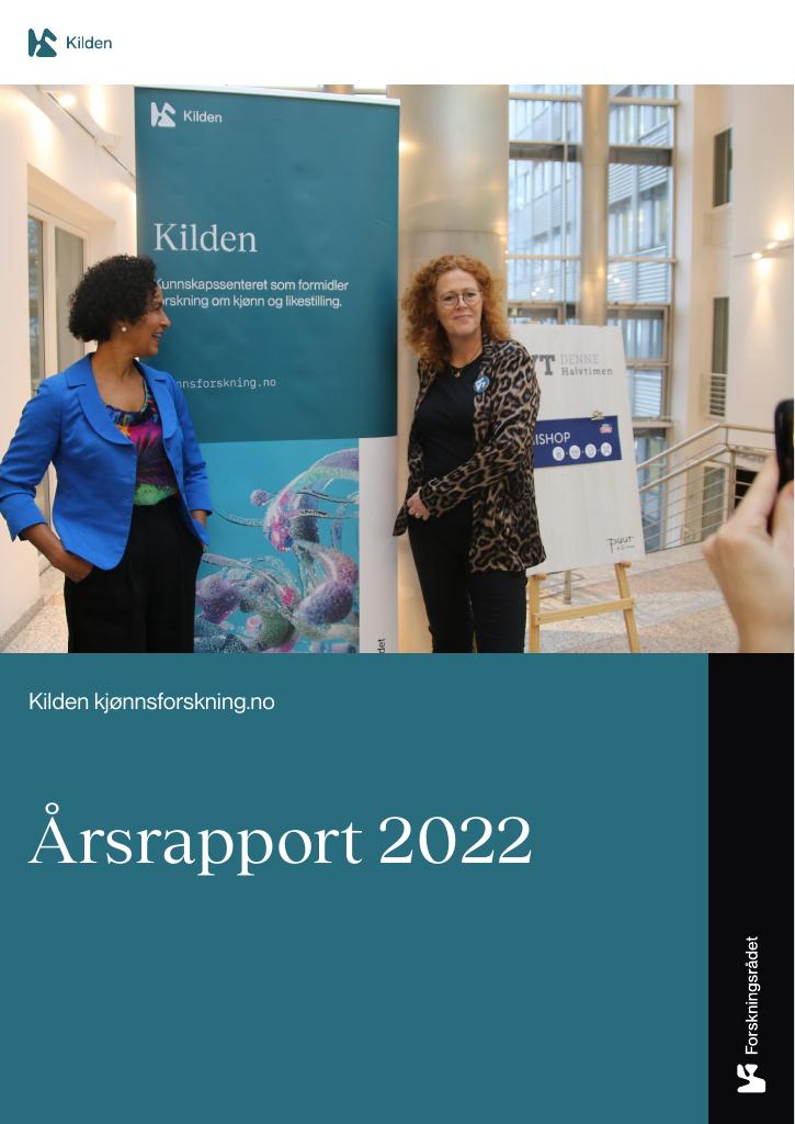 Forsiden av dokumentet Årsrapport Kilden - Forskningsrådet 2022