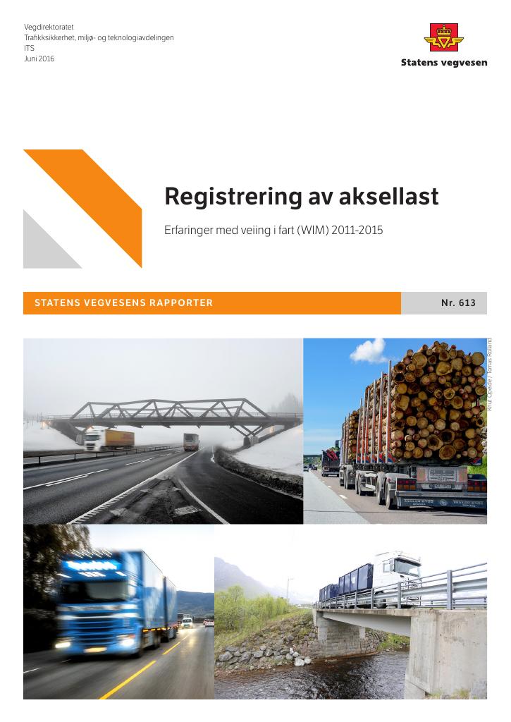 Forsiden av dokumentet Registrering av aksellast