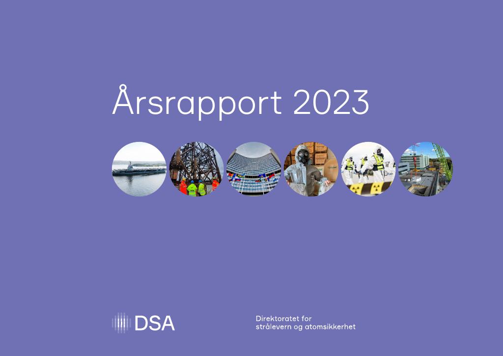 Forsiden av dokumentet Årsrapport Direktoratet for strålevern og atomsikkerhet 2023