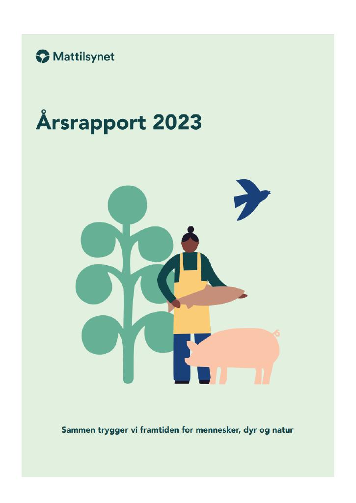 Forsiden av dokumentet Årsrapport Mattilsynet 2023