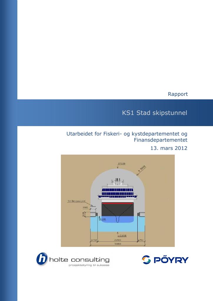 Forsiden av dokumentet KS1 Stad skipstunnel