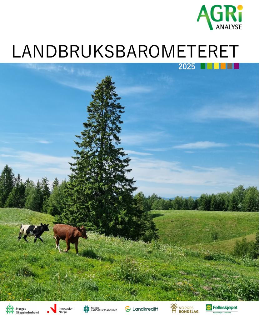 Forsiden av dokumentet Landbruksbarometeret 2025