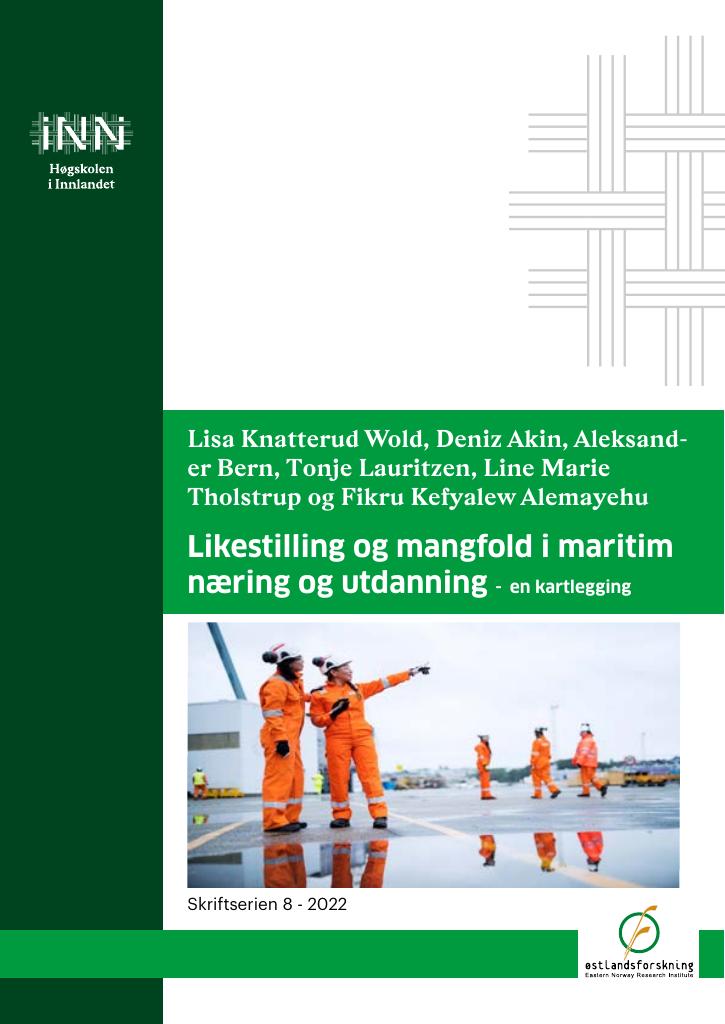 Forsiden av dokumentet Likestilling og mangfold i maritim næring og utdanning
