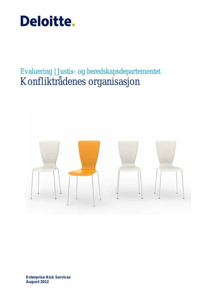 Forsiden av dokumentet Evaluering