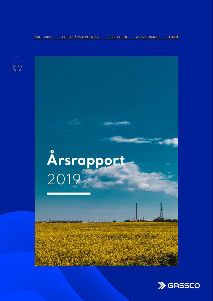 Forsiden av dokumentet Årsrapport Gassco 2019