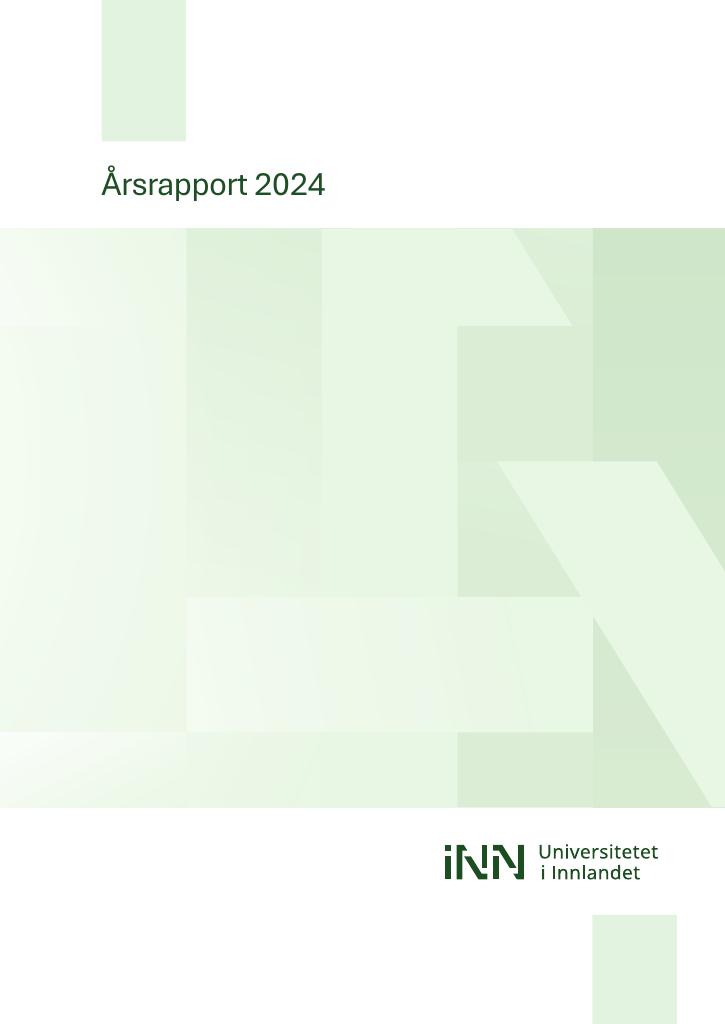 Forsiden av dokumentet Årsrapport Universitetet i Innlandet 2024