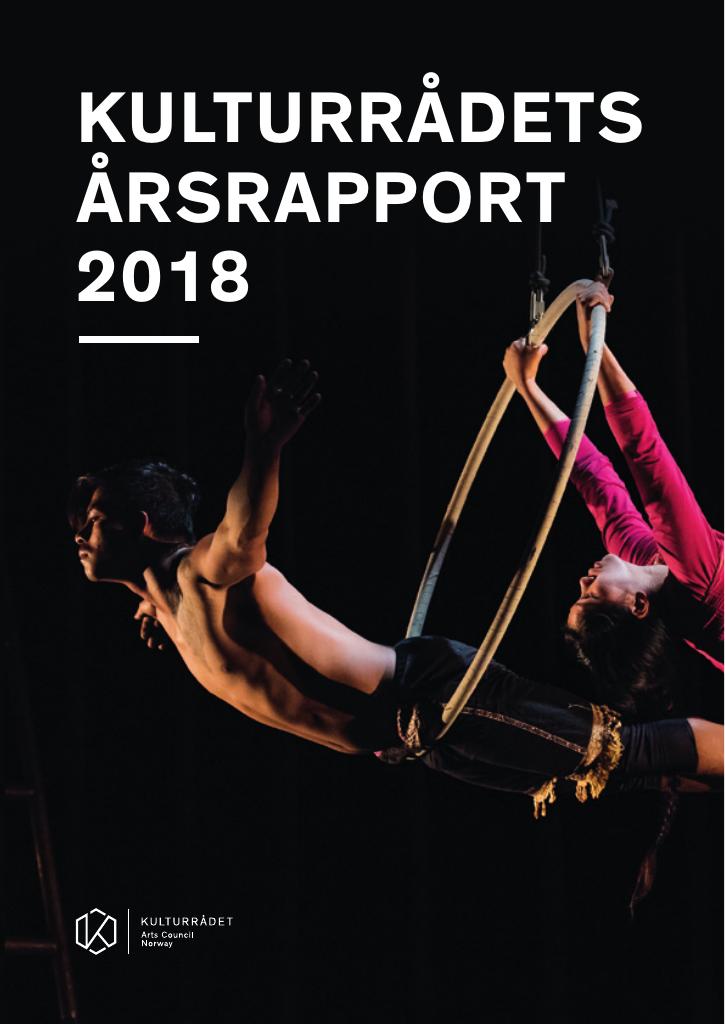 Forsiden av dokumentet Årsrapport Kulturrådet 2018