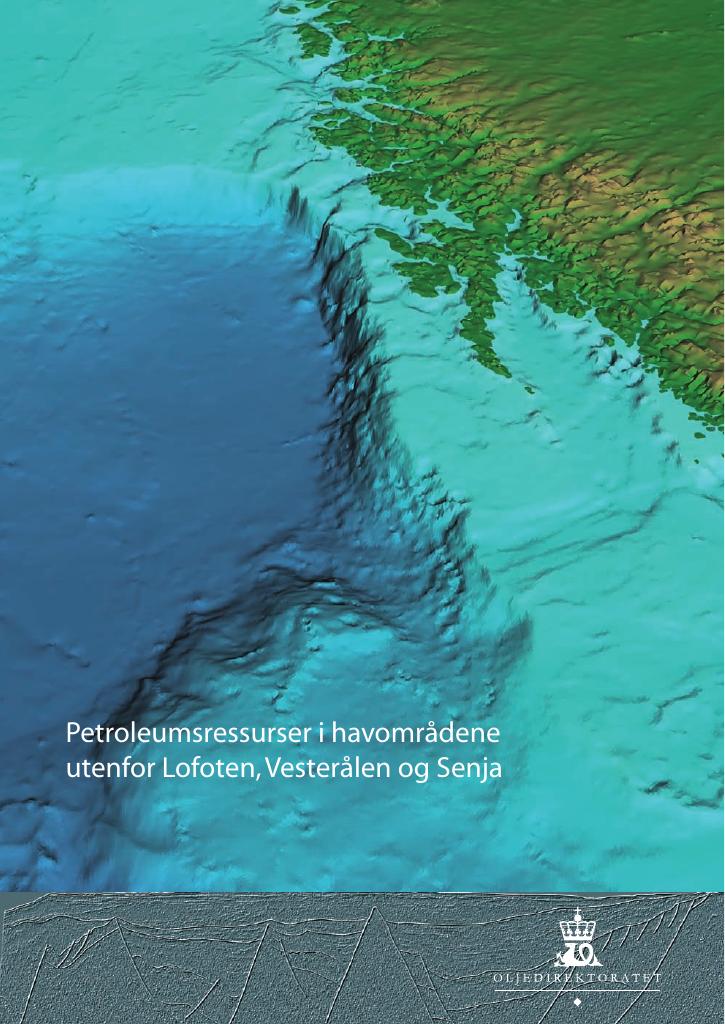 Forsiden av dokumentet Petroleumsressurser i havområdene utenfor Lofoten, Vesterålen og Senja
