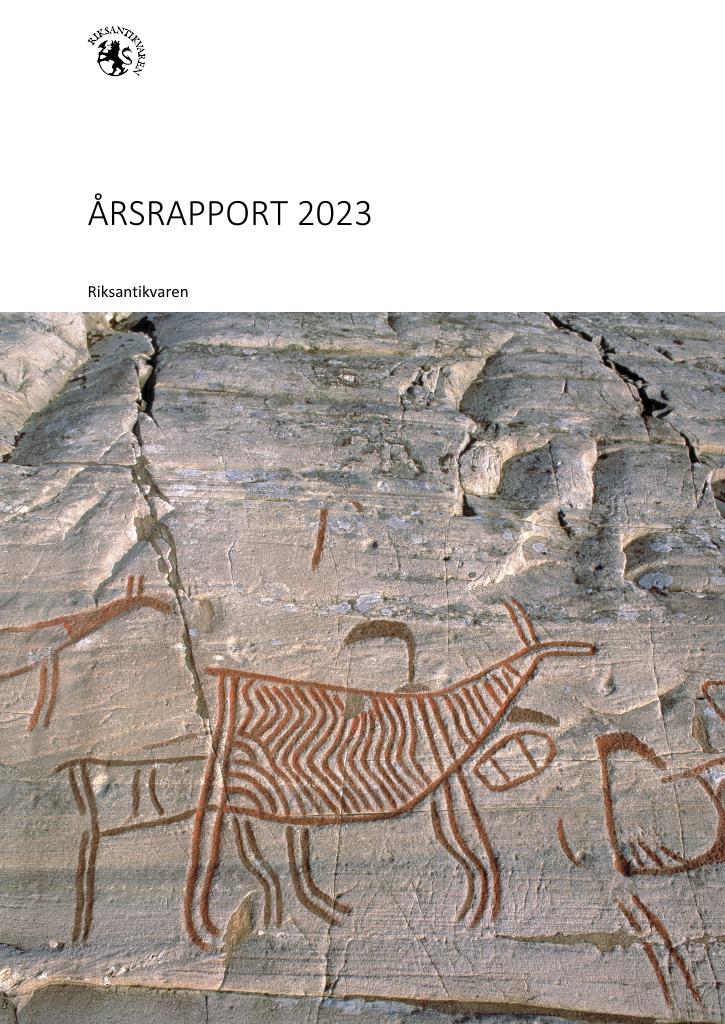 Forsiden av dokumentet Årsrapport Riksantikvaren 2023