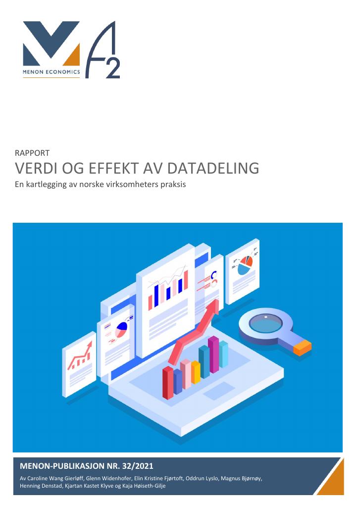 Forsiden av dokumentet Verdi og effekt av datadeling