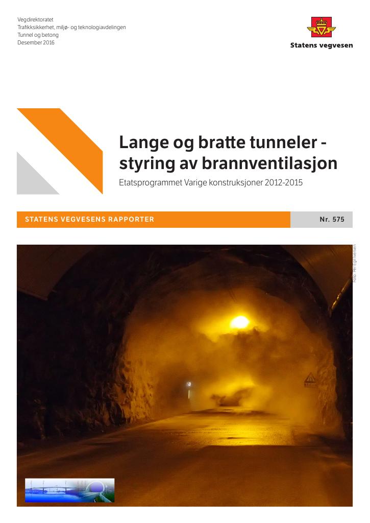 Forsiden av dokumentet Lange og bratte tunneler - styring av brannventilasjon