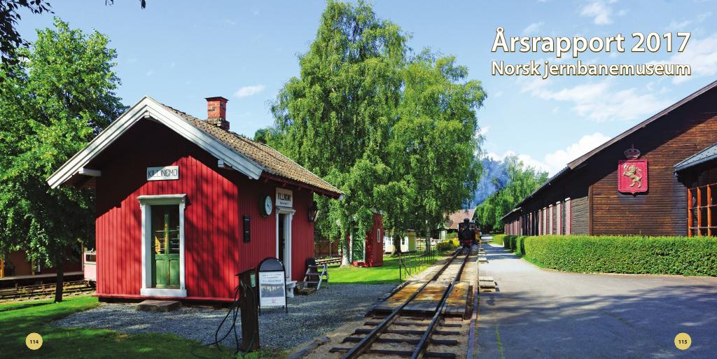 Forsiden av dokumentet Årsrapport Statens Jernbanemuseum 2017