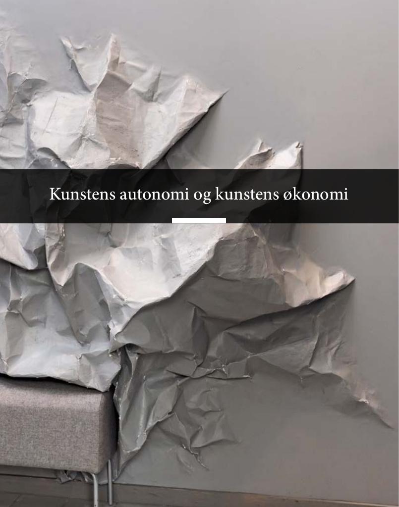 Forsiden av dokumentet Kunstens autonomi og kunstens økonomi